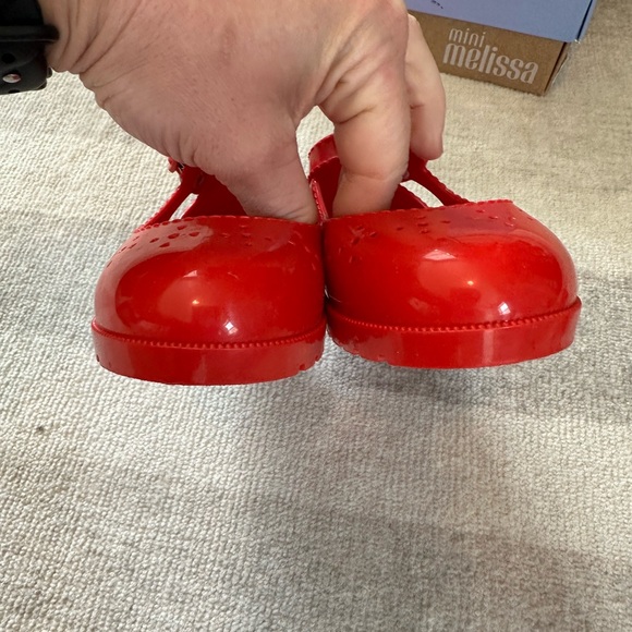 Mini Melissa Com Pochette Red Shoes and Bag Red (Size 9) - Picture 5 of 14